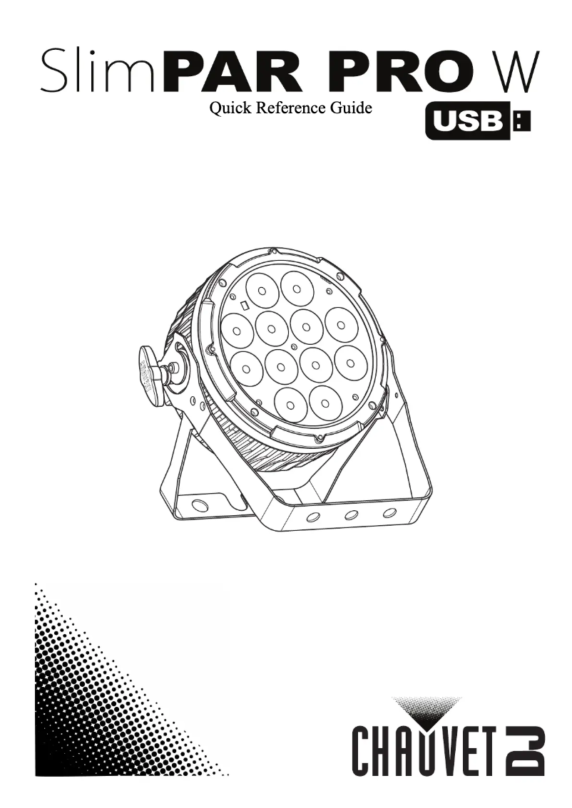 Image de la première page du manuel de l'appareil SlimPAR Pro W USB