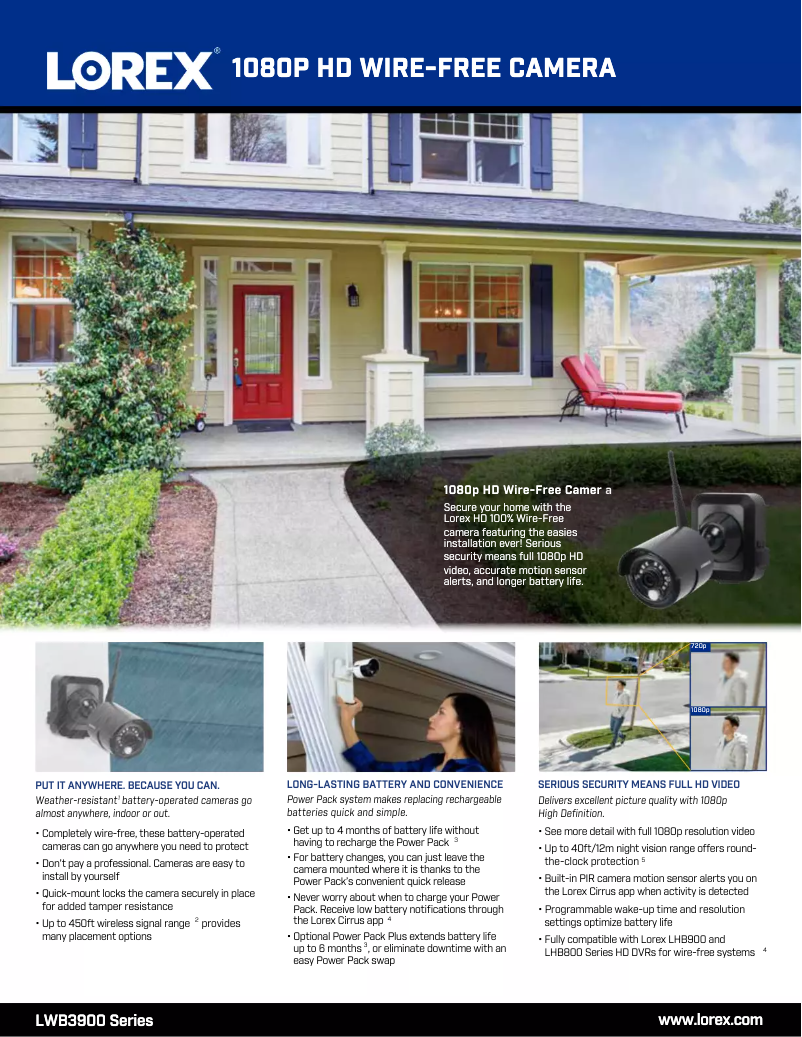 Page n°1 - Fiche technique Lorex LWB3901AC1B