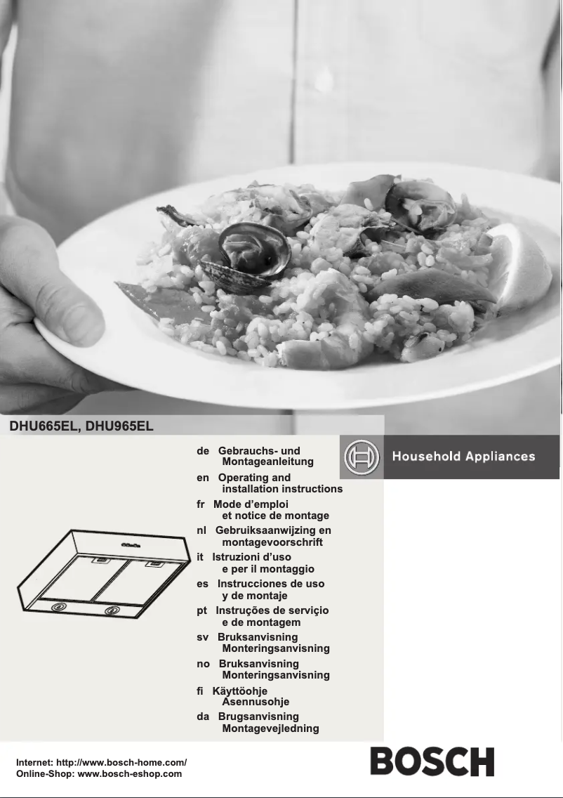 Page 1 of the manual Instruction Manual Bosch DHU665EL