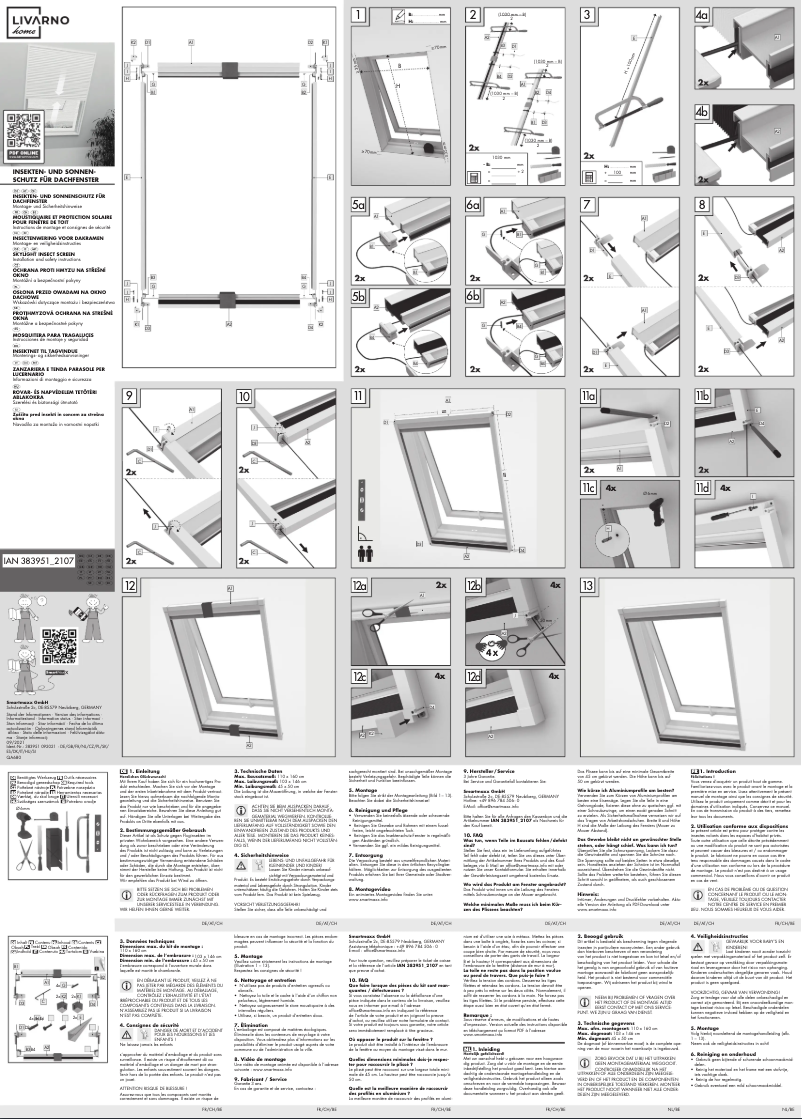 Page 1 de la notice Manuel utilisateur Livarno Lux IAN 383951