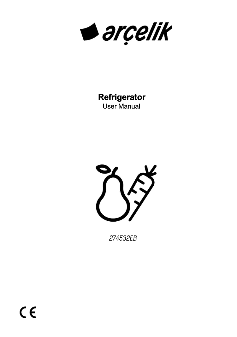 Page 1 de la notice Manuel utilisateur Arçelik 274532EB