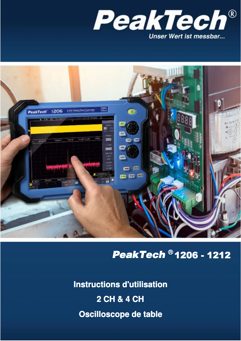 Page 1 de la notice Manuel utilisateur PeakTech 1212