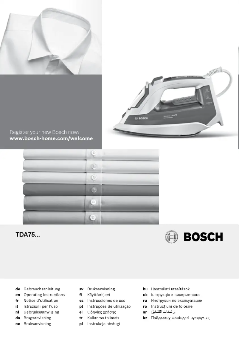 Page 1 of the manual User Manual Bosch TDA753122V