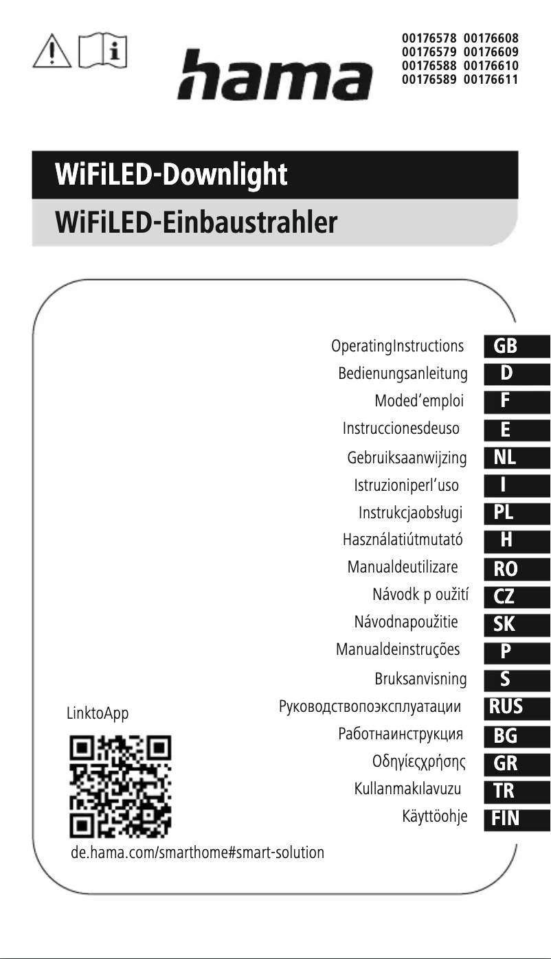 Page 1 de la notice Manuel utilisateur Hama 00176578