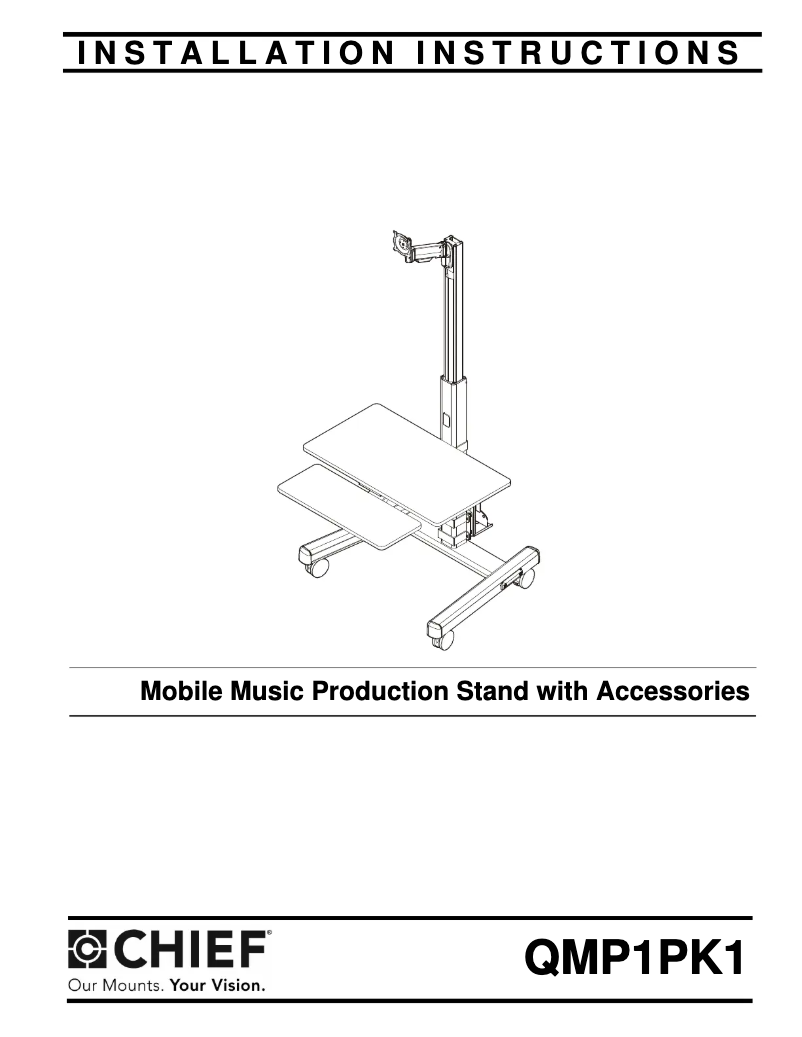Page 1 de la notice Manuel utilisateur Chief QMP1PK1H