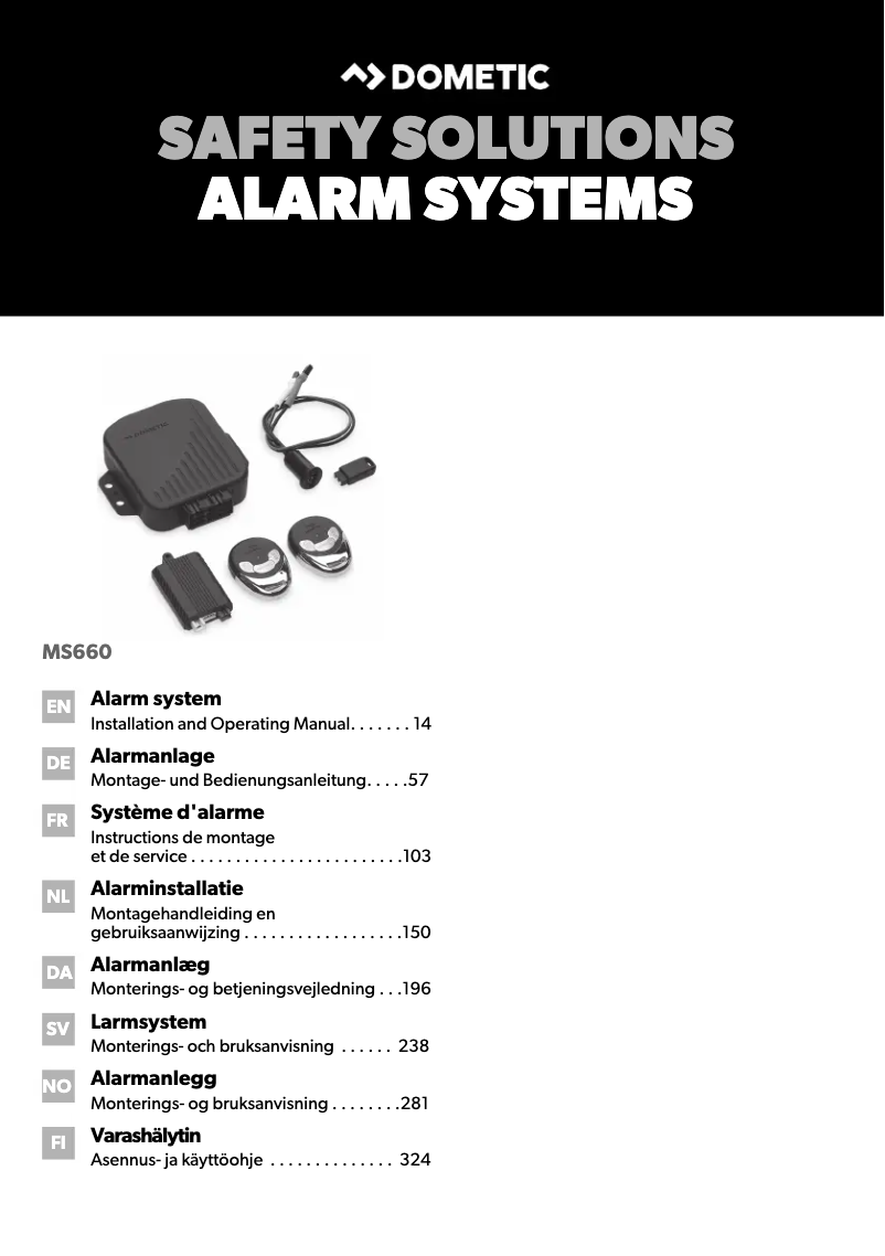 Page n°1 - Manuel utilisateur Dometic MagicSafe MS 660