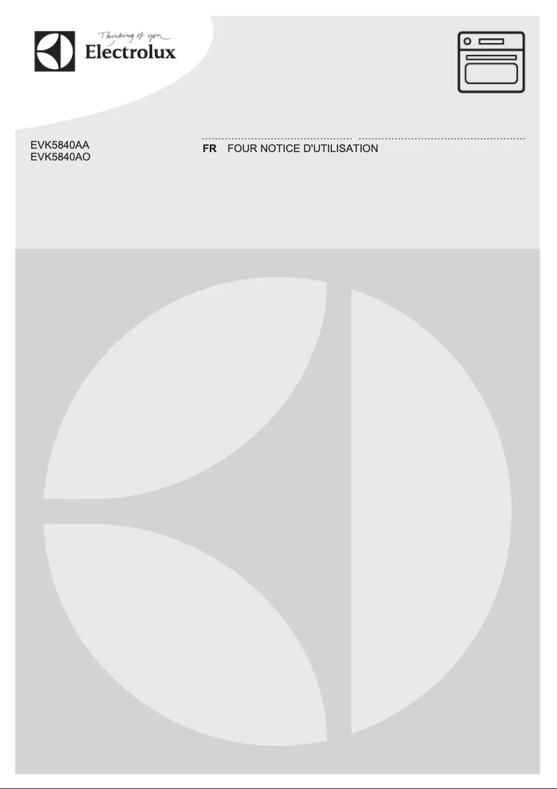 Image de la première page du manuel de l'appareil EVK5840AA