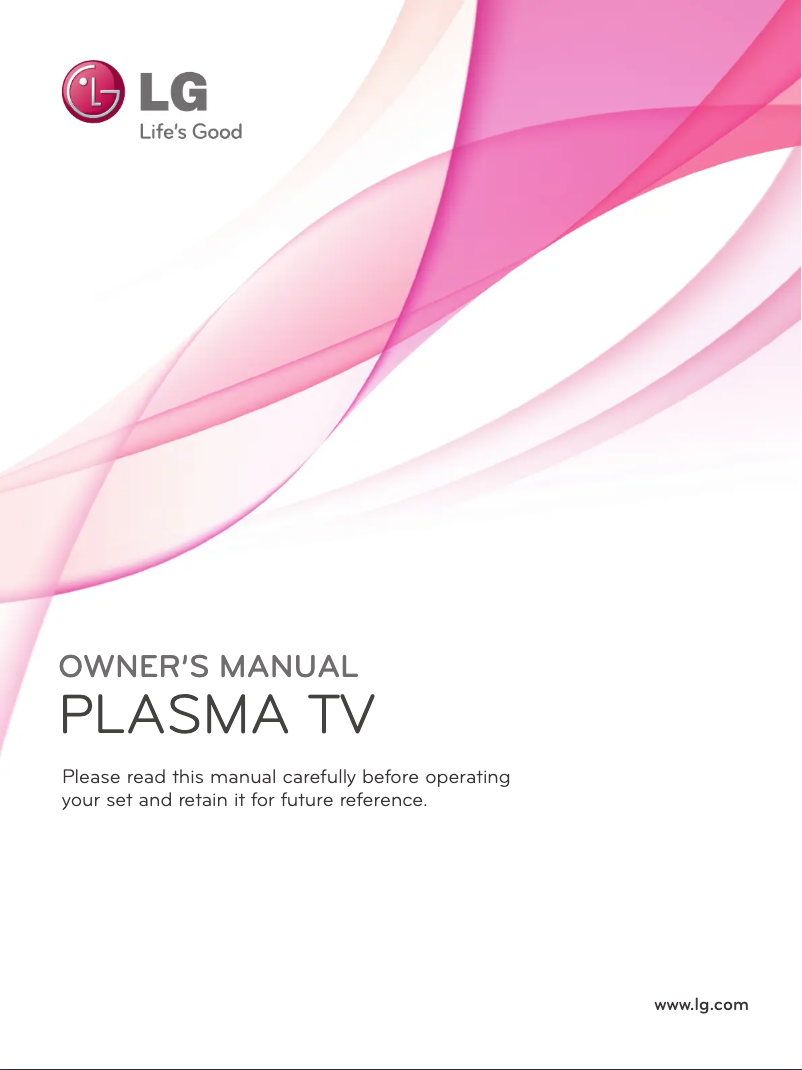 Page 1 de la notice Manuel utilisateur LG 50PT560R