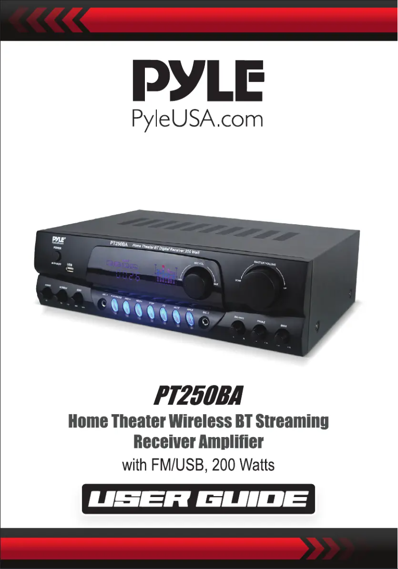 Página 1 del manual Manual de usuario Pyle PT250BA