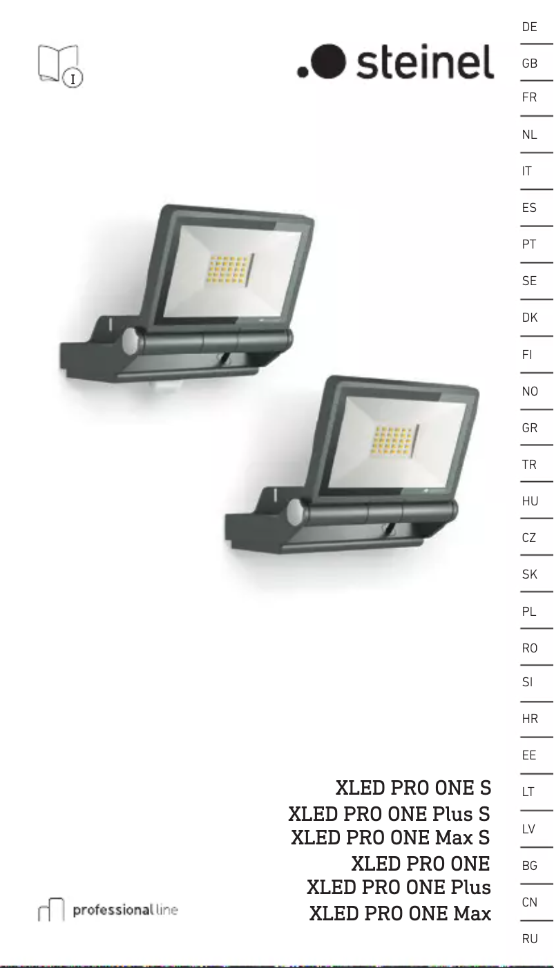 Página 1 del manual Manual de usuario Steinel XLED PRO ONE S