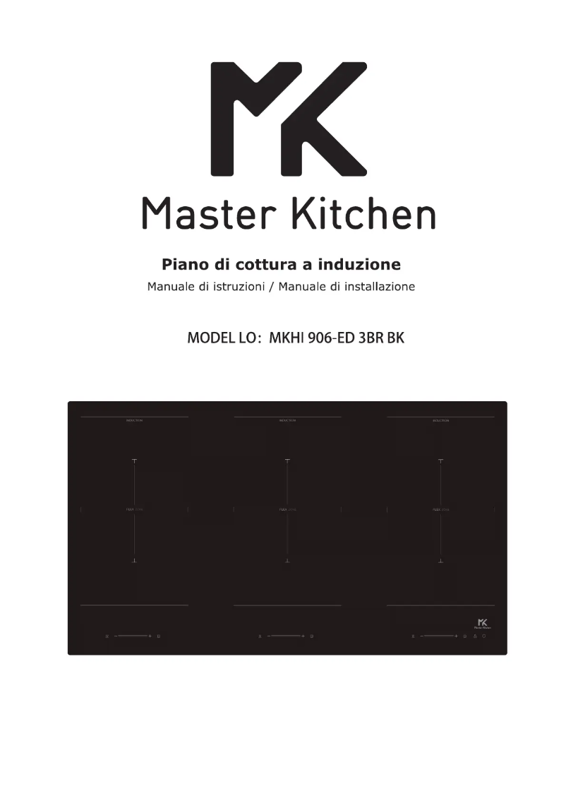 Page n°1 - Manuel utilisateur Master Kitchen MKHI 906-ED 3BR BK