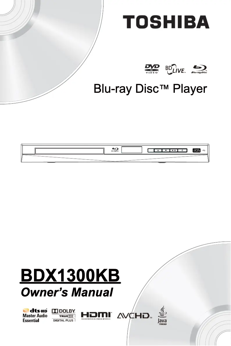 Image de la première page du manuel de l'appareil BDX1300KB