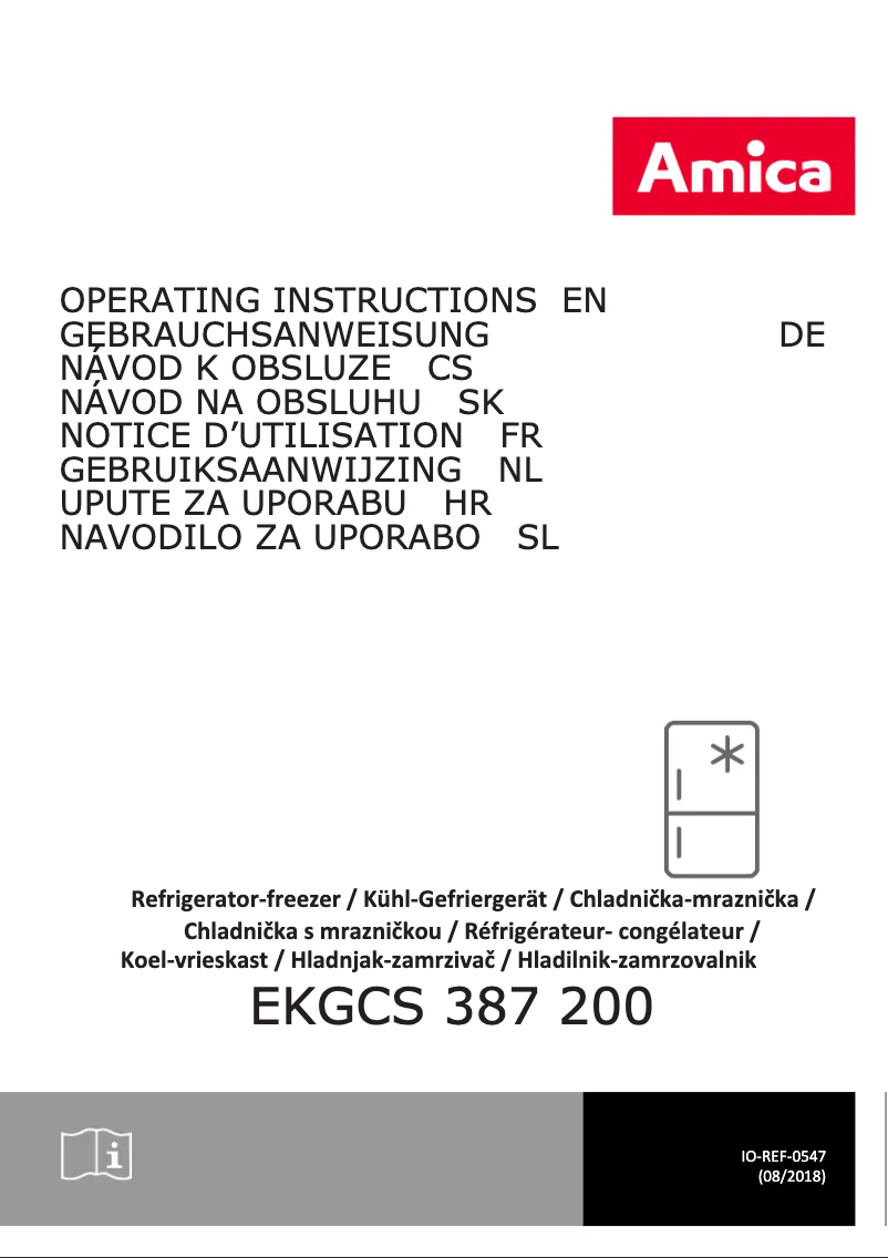 Page n°1 - Manuel utilisateur Amica EKGCS 387 200
