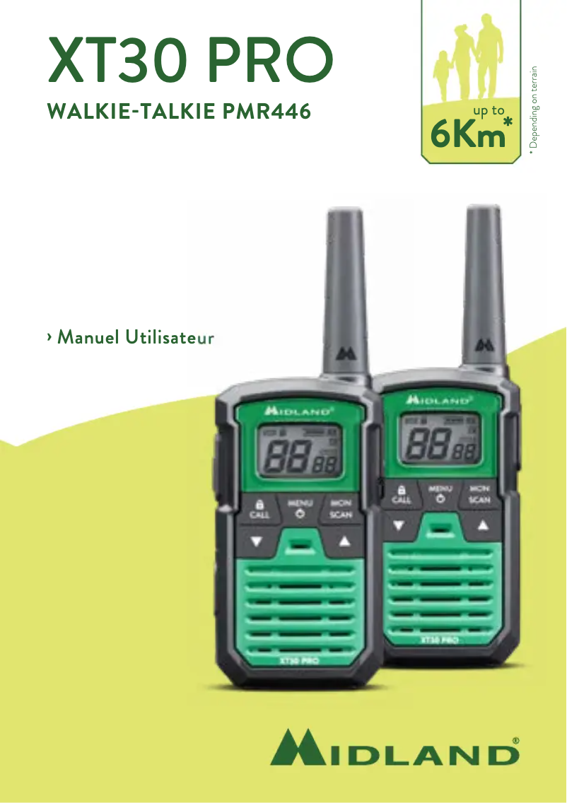 Page n°1 - Manuel utilisateur Midland XT30 Pro