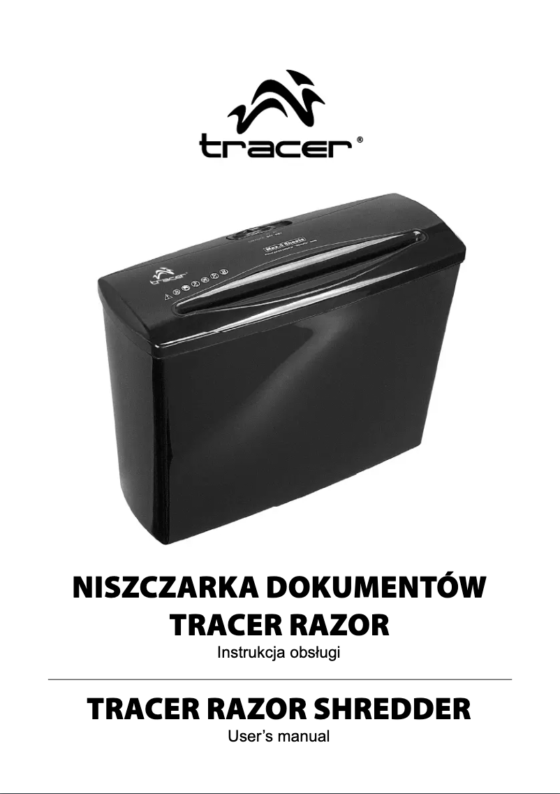 Image de la première page du manuel de l'appareil TRX-503