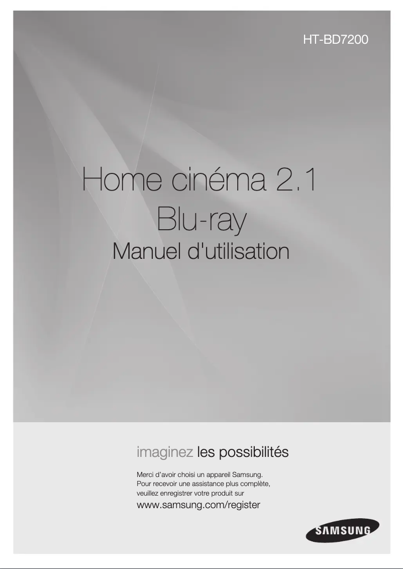 Page n°1 - Manuel utilisateur Samsung HT-BD7200