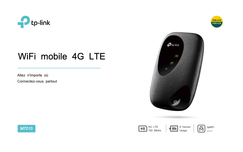 Page 1 de la notice Manuel utilisateur TP-Link M7010