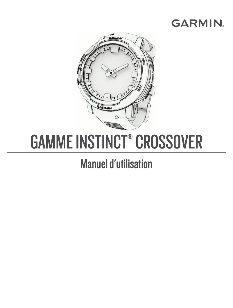 Page 1 de la notice Manuel utilisateur Garmin Instinct Crossover