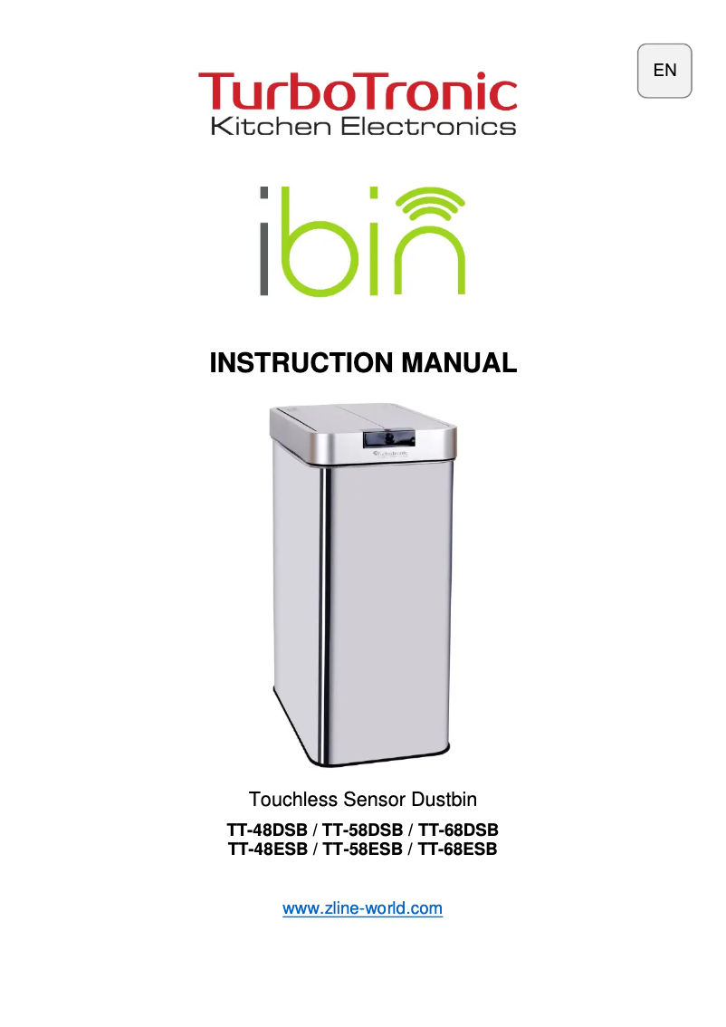 Image de la première page du manuel de l'appareil iBin TT-48DSB