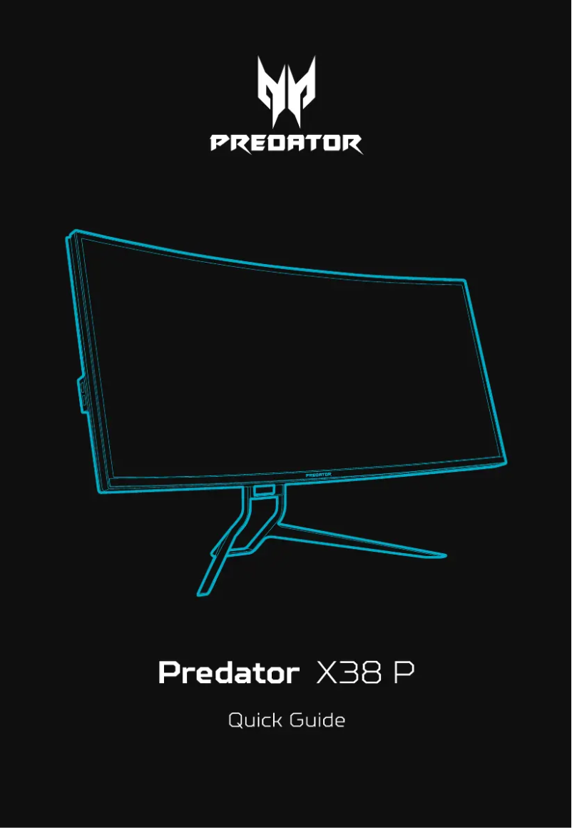 Página 1 del manual Guía de inicio rápido Acer Predator X38