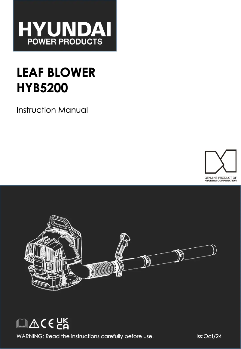 Page 1 of the manual User Manual Hyundai HYB5200