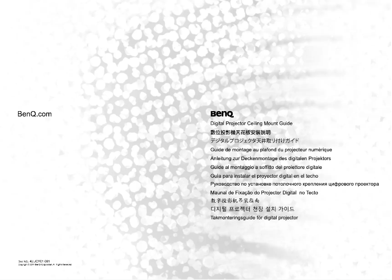 Page n°1 - Manuel utilisateur BenQ W11000