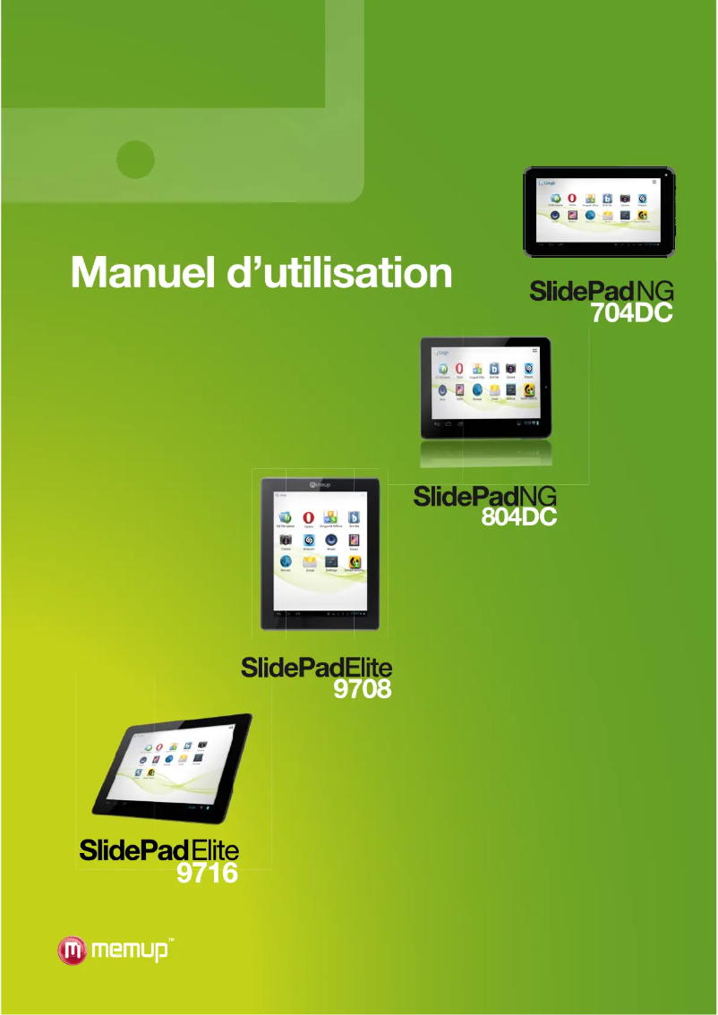 Image de la première page du manuel de l'appareil SlidePad NG-704 DC