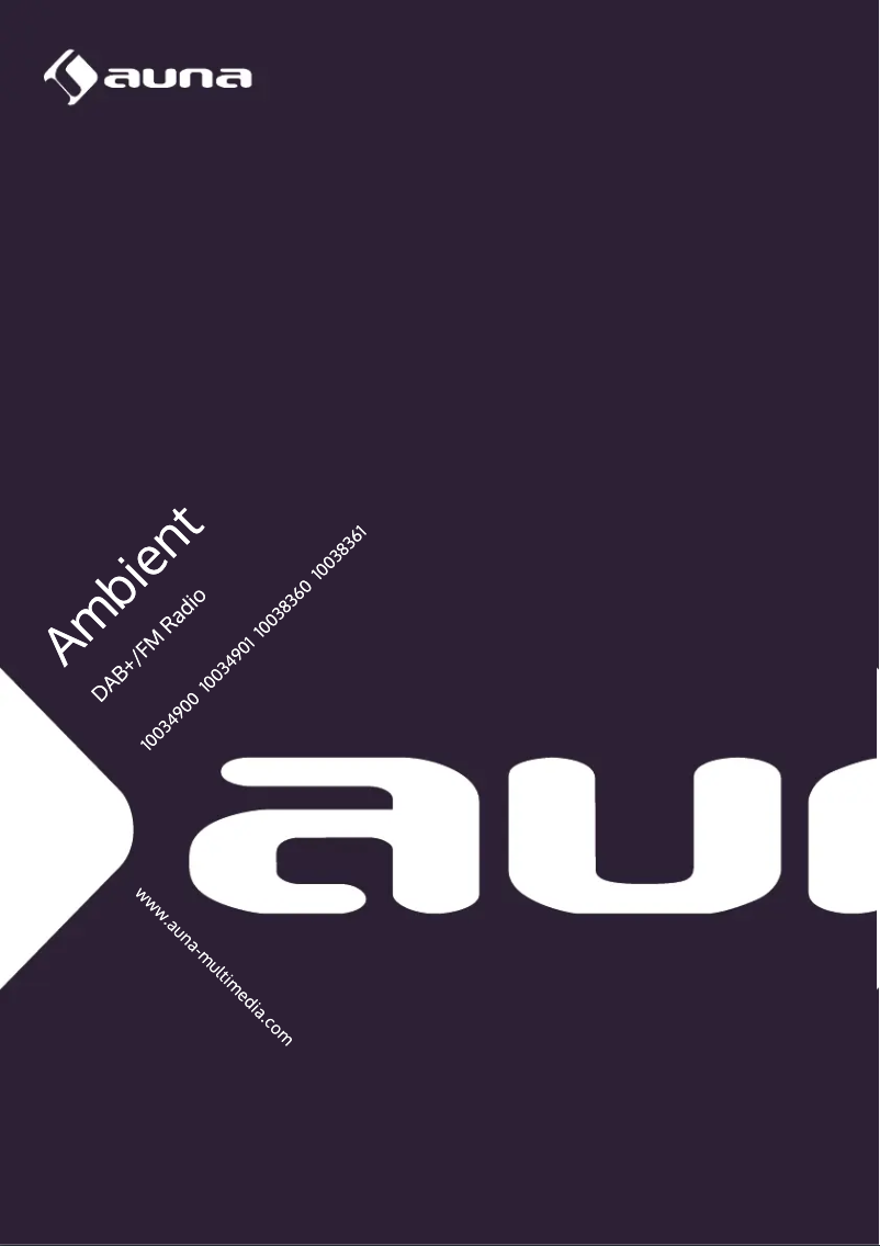 Page n°1 - Manuel utilisateur Auna Ambient