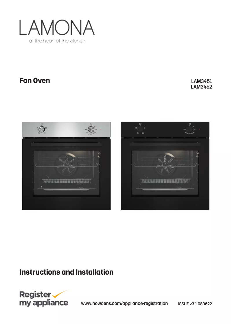 Page 1 de la notice Manuel utilisateur Lamona LAM3676