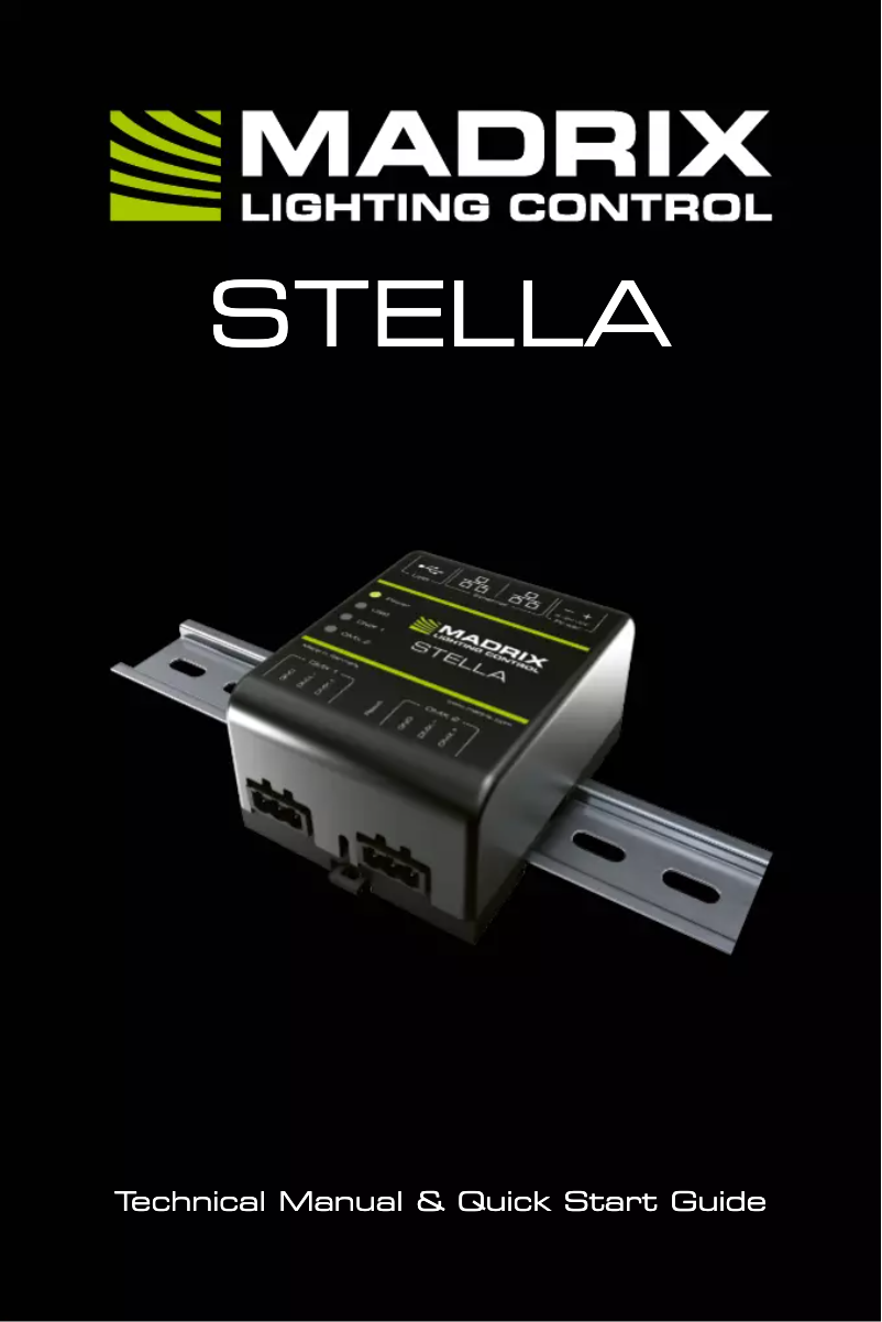 Page n°1 - Manuel utilisateur Madrix STELLA