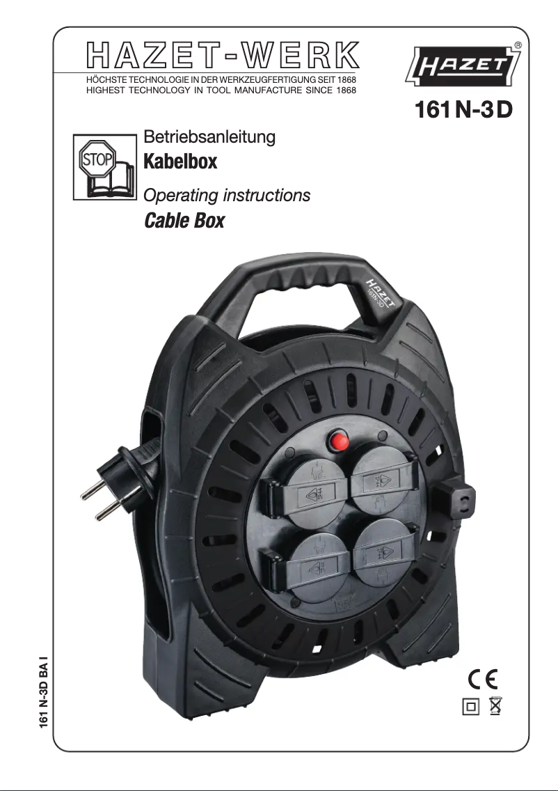 Página 1 del manual Manual de usuario Hazet 161N-3D