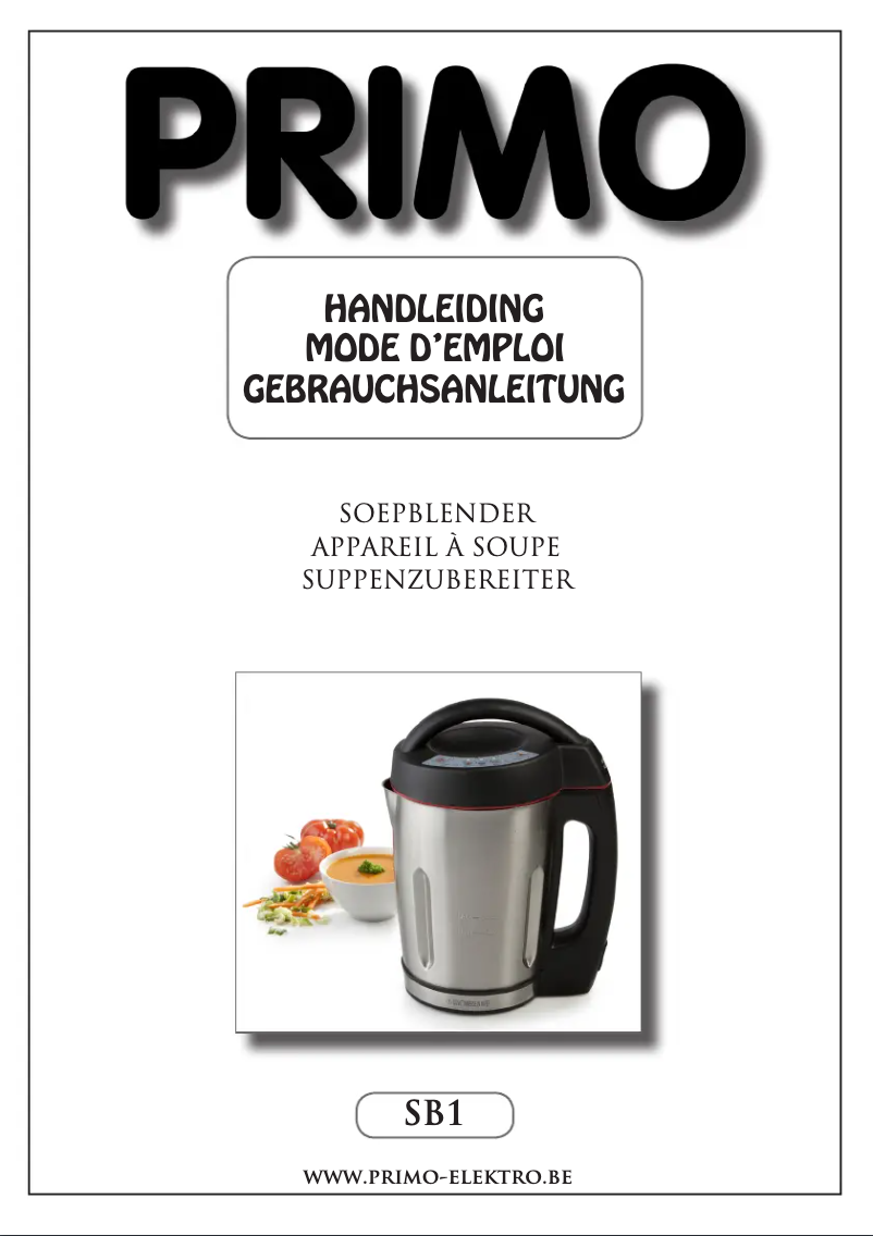 Image de la première page du manuel de l'appareil SB1