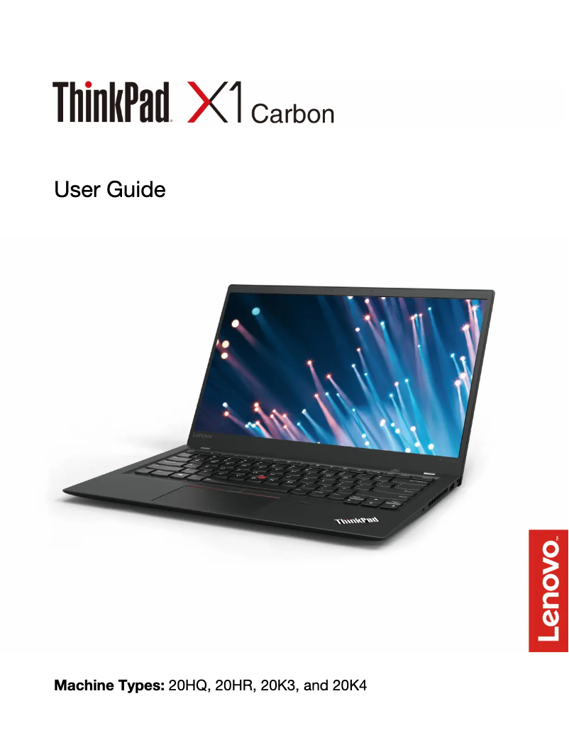 Page n°1 - Manuel utilisateur Lenovo Thinkpad X1 Carbon G5