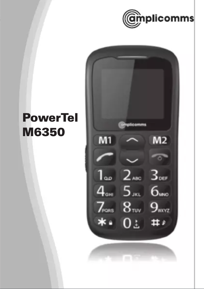 Image de la première page du manuel de l'appareil PowerTel M6350