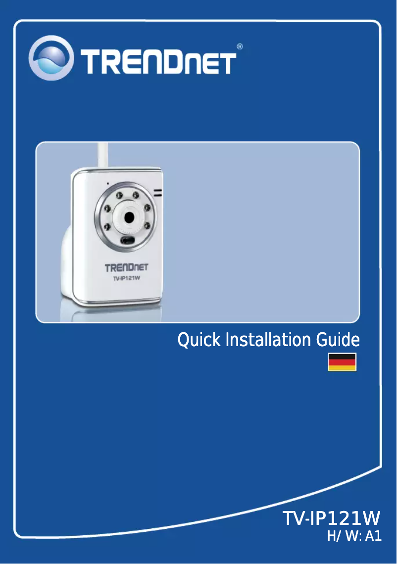 Image de la première page du manuel de l'appareil TV-IP121W