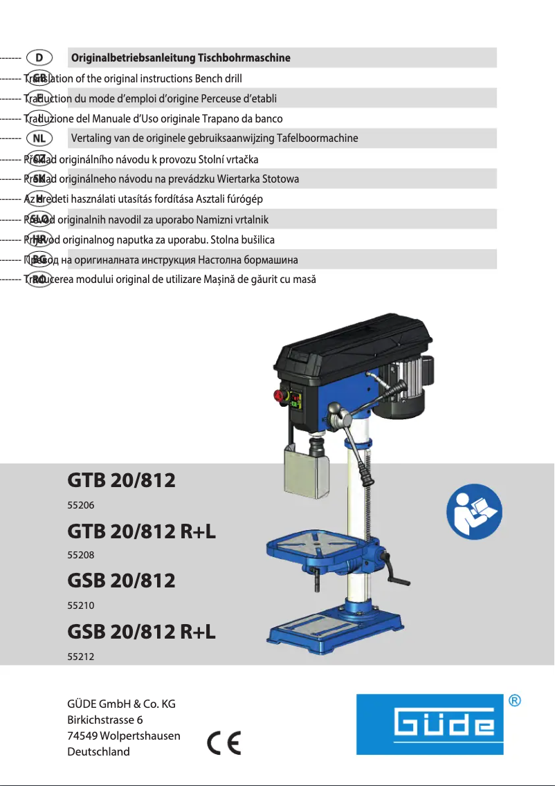 Image de la première page du manuel de l'appareil GTB 20/812 R+L