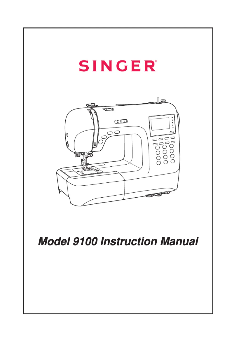 Page 1 de la notice Manuel utilisateur Singer Stylist 9100
