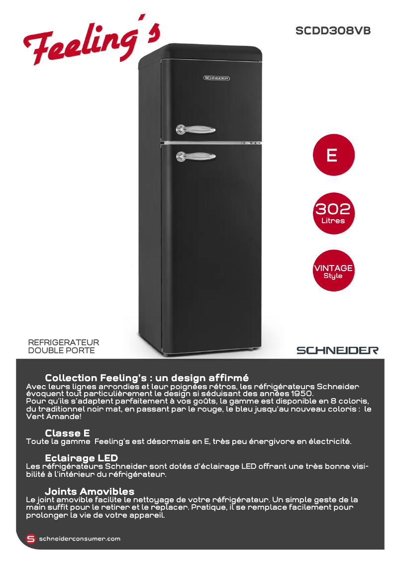 Página 1 del manual Ficha técnica Schneider SCDD308VB