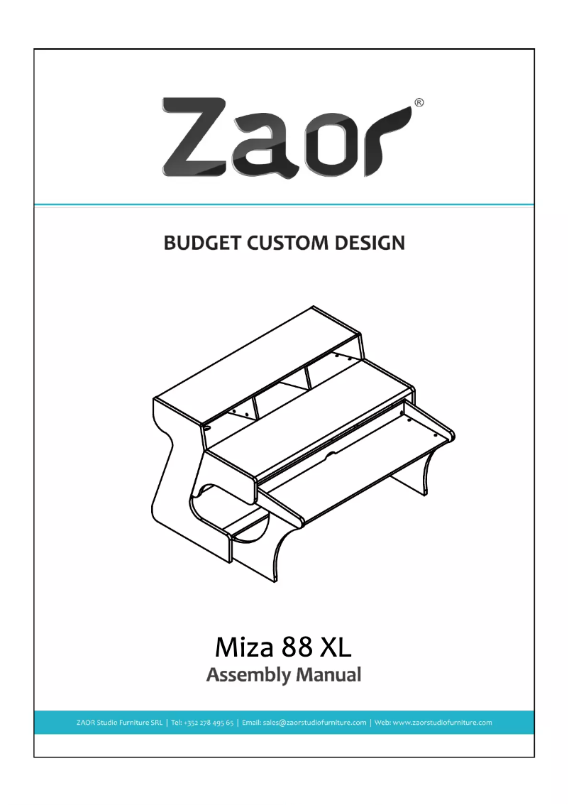 Image de la première page du manuel de l'appareil Miza 88 XL