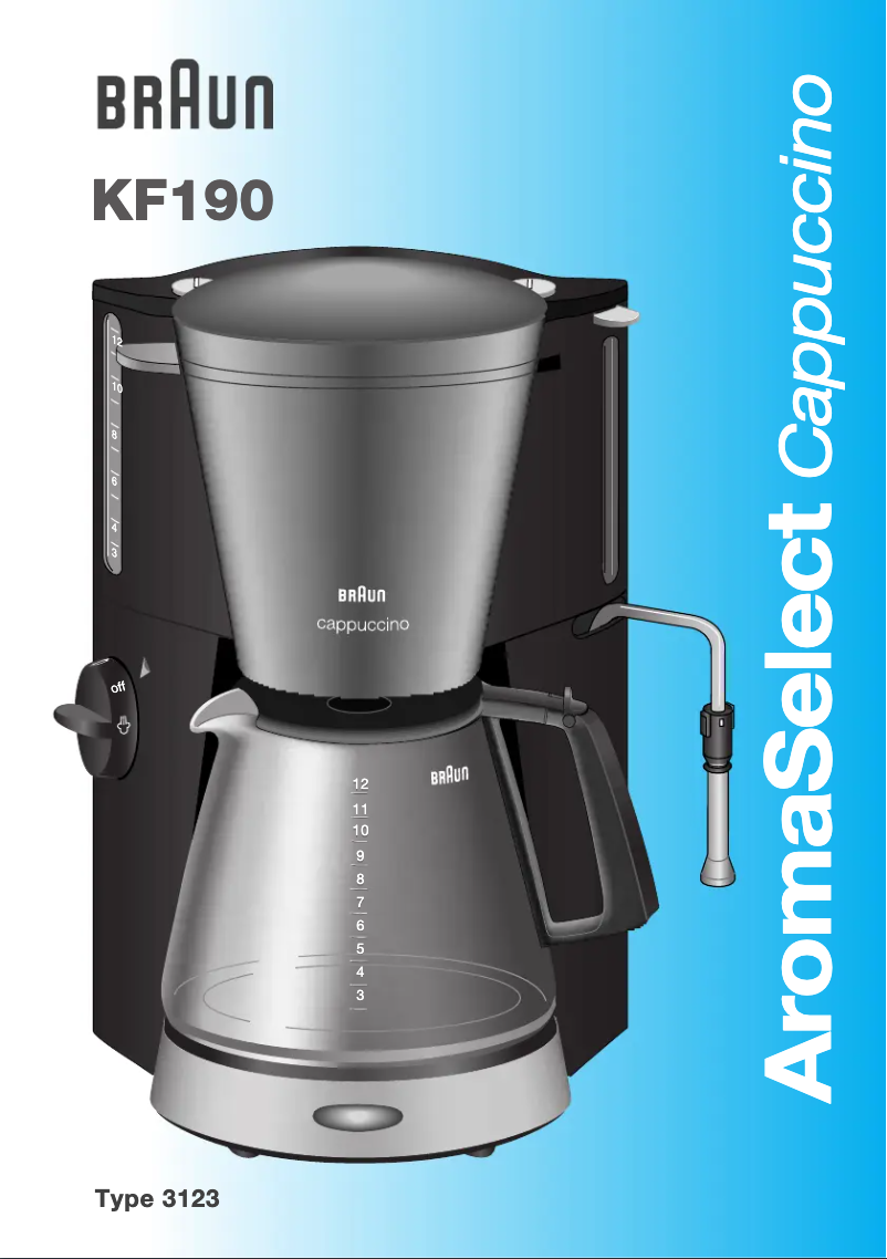 Imagen de la primera página del manual del dispositivo AromaSelect KF 190