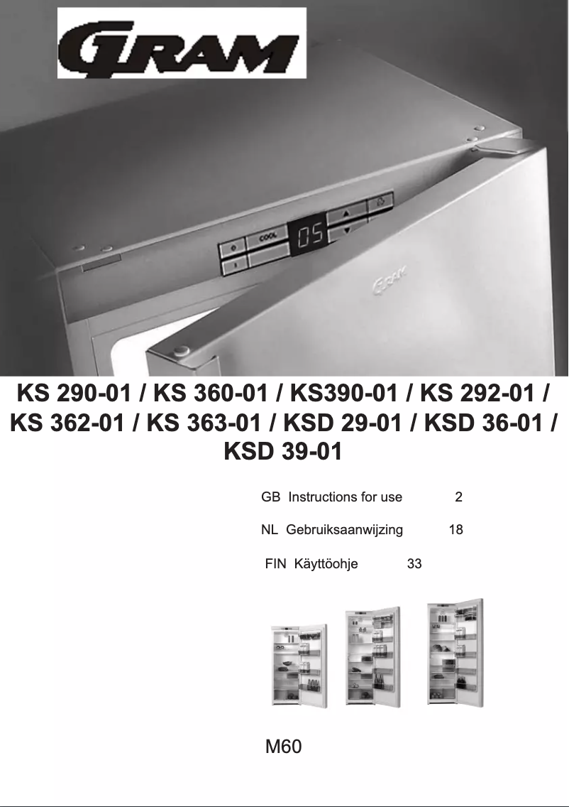 Page n°1 - Manuel utilisateur Gram KS 390-01