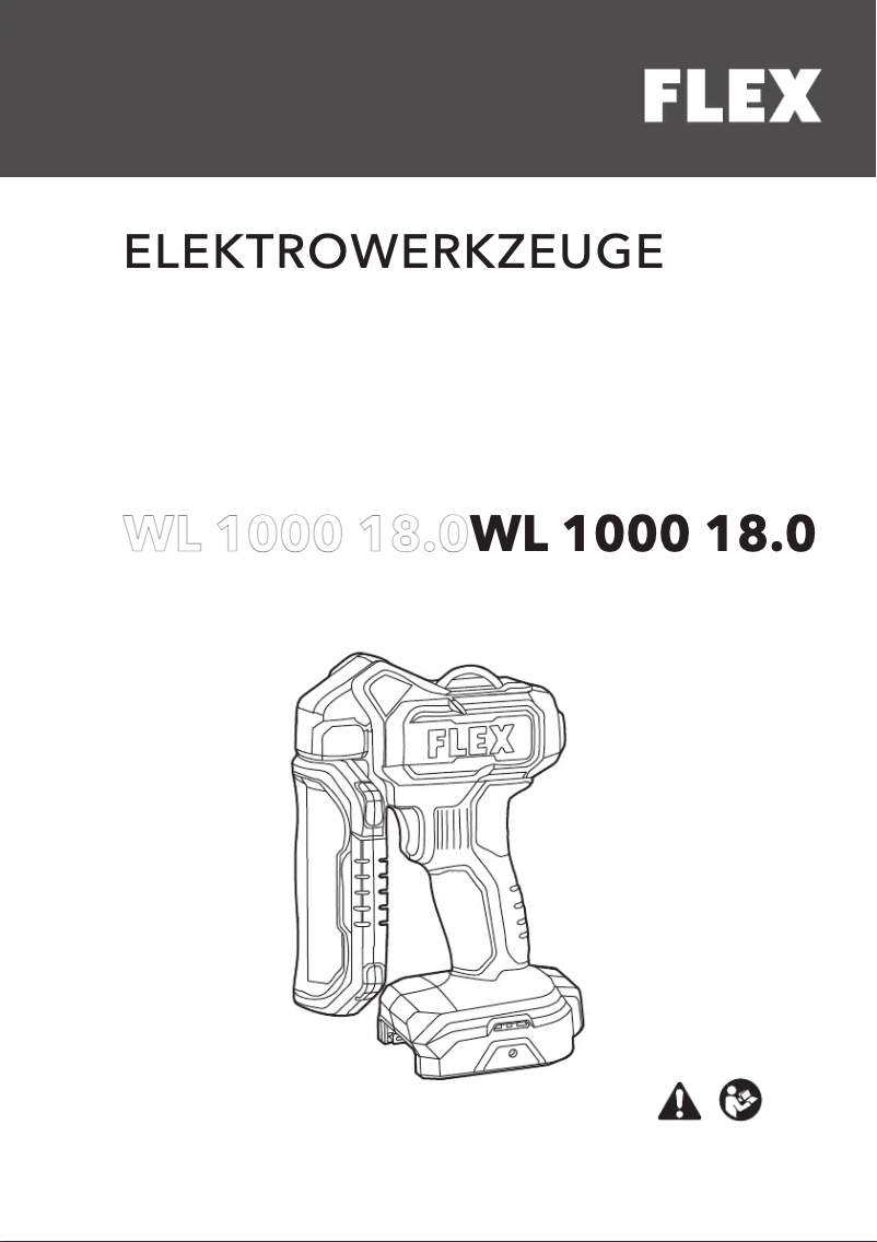 Image de la première page du manuel de l'appareil WL 1000 18.0