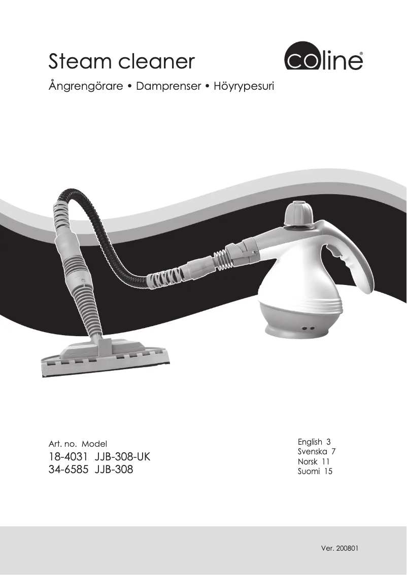 Imagen de la primera página del manual del dispositivo JJB-308