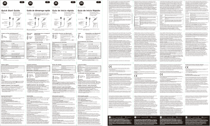 Page n°1 - Manuel utilisateur Motorola VerveLoop