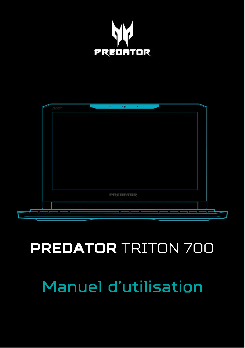 Página 1 del manual Manual de usuario Acer Predator Triton 700