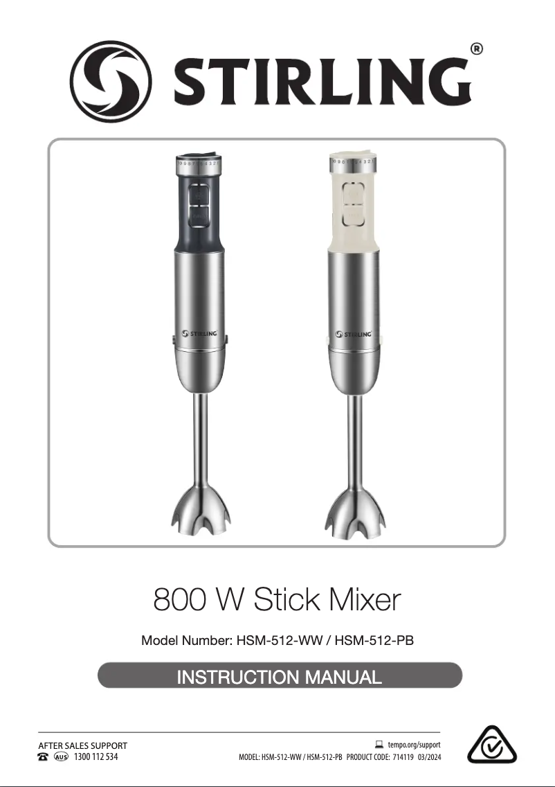 Page 1 de la notice Manuel utilisateur Stirling HSM-512