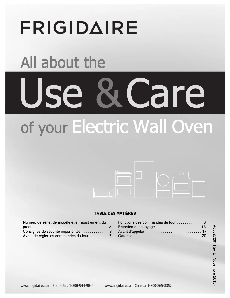 Image de la première page du manuel de l'appareil FFEW2415QB