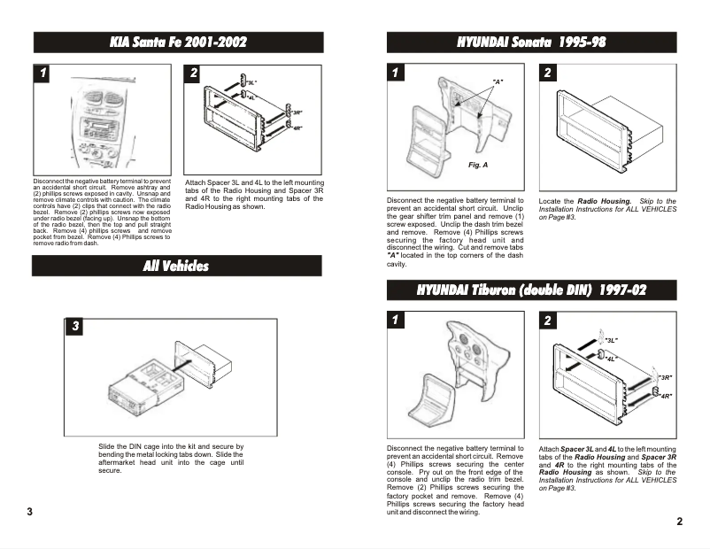 Page n°1 - Guide d'installation Metra 99-7309