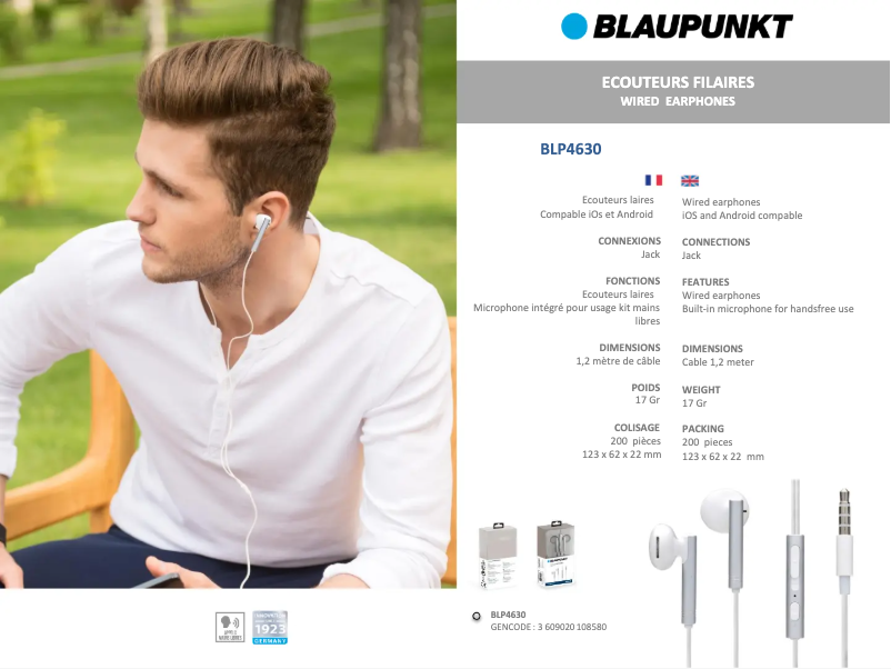 Página 1 del manual Manual de usuario Blaupunkt BLP4630