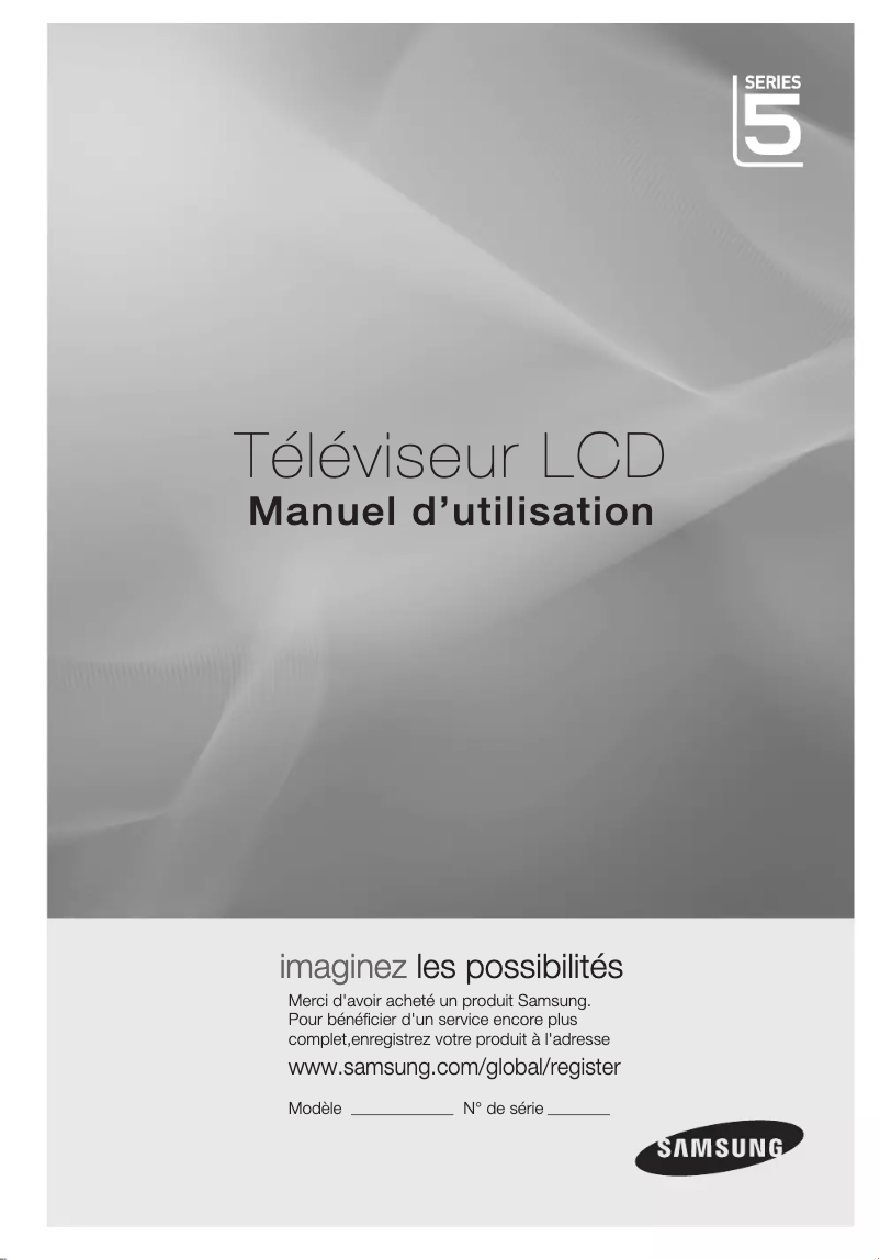Page 1 de la notice Manuel utilisateur Samsung LA32C530F1R